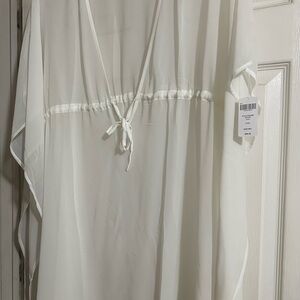 Elegant Sheer White Cover-Up